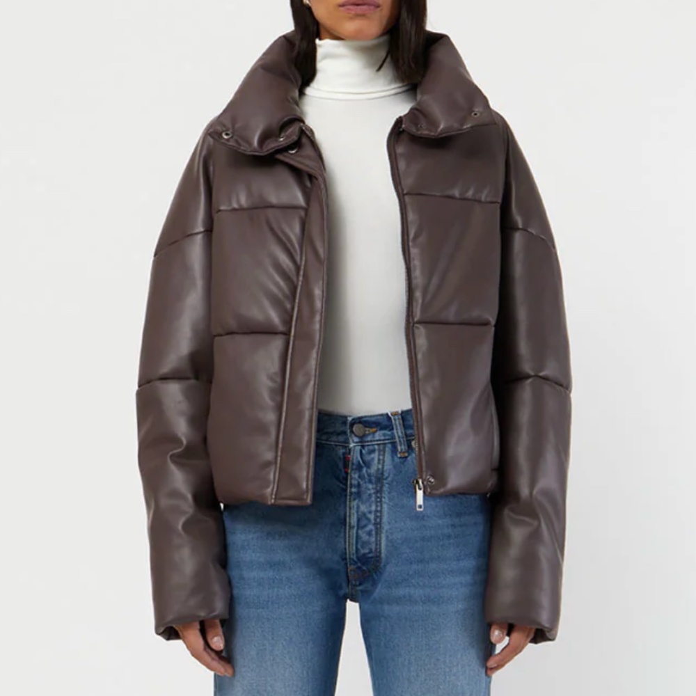 Apparis  Leather Jemma Puffer Jacket